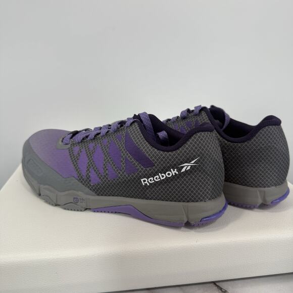 Reebok Speed TR Composite Toe Sneakers, Purple/Grey, Women's - Picture 8 of 12